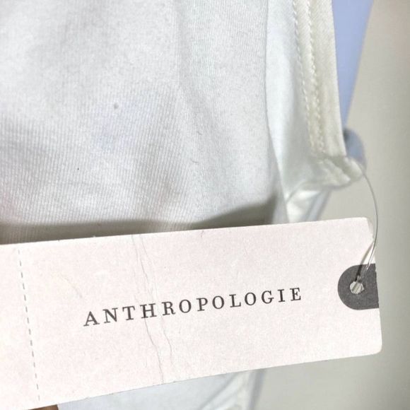 NWT Maeve By Anthropologie Size L White Faux Wrap Surplice  Surplice Sleeveless - Picture 8 of 10